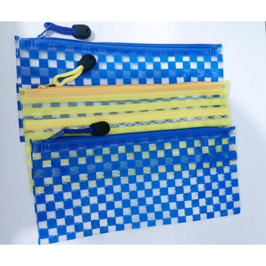 

tempat pencil/kotak pencil/pencil case jala resleting jaring A6