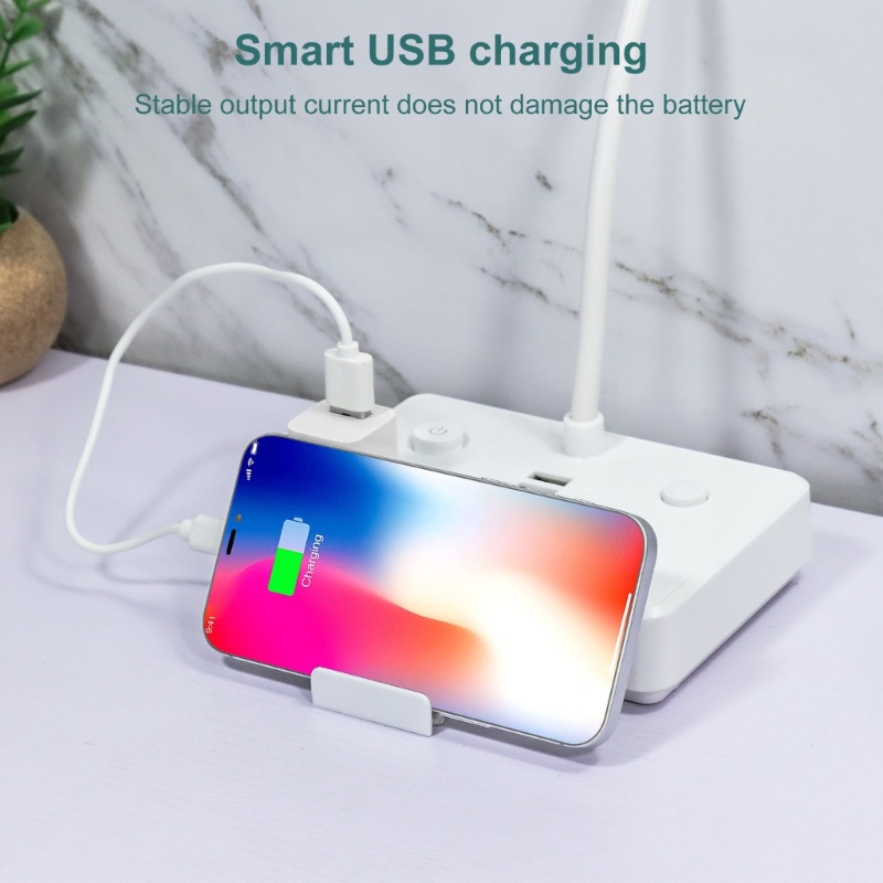 Zzz 6in1 Power Strip Dengan Lampu LED, Kabel Ekstensi 3.9ft Cord 4x Outlet &amp; 2pcs USB Port US Plug Desktop Charger Dock