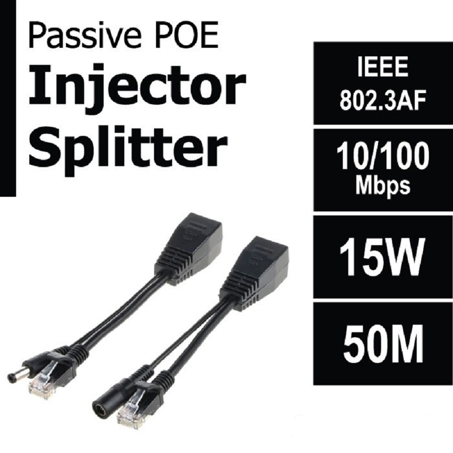 Kabel POE Injektor Kabel Poe Spliter CCTV Network IP Kamera Kabel