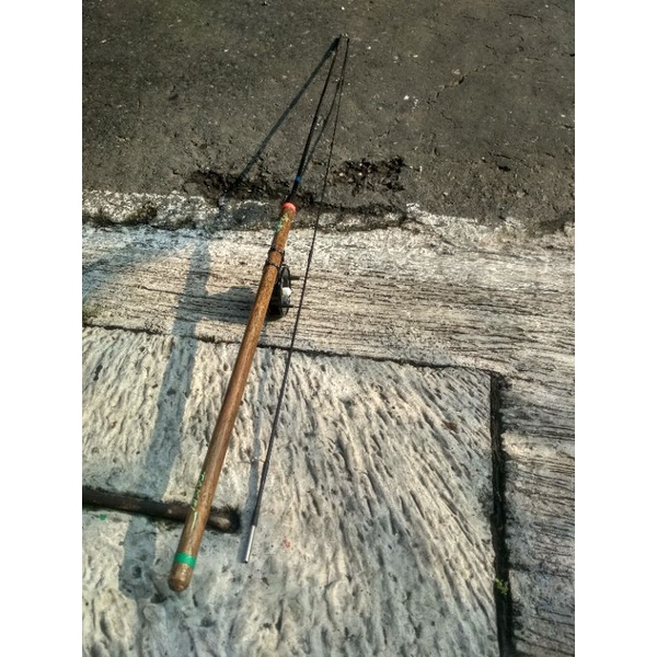 JORAN WADER LENTUR GAGANG KAYU JATI, TAKEI PANCING MICROFISHING