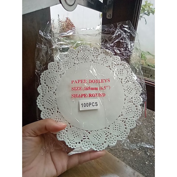 

kertas doyleys/kertas renda ukuran besar diameter 16,5 cm