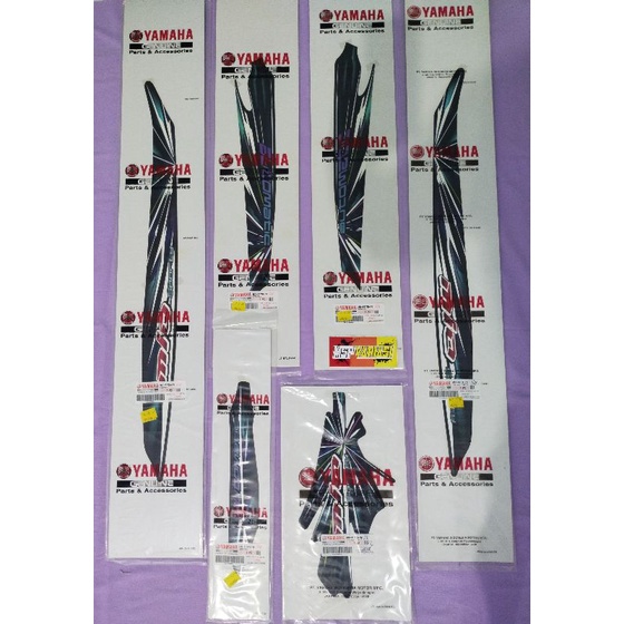 Genuine Part Striping List Stiker Yamaha Mio smile sporty 2008 Hitam Original Ori asli