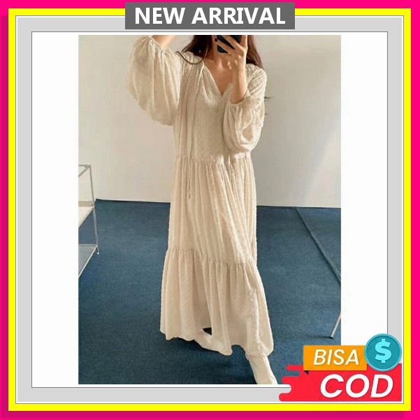 Aiyu Swet Dress/ Gamis Remaja Tanggung Dan Dewasa/ Korean Style/ Busui Frendly Admiranda Maxi Dress 