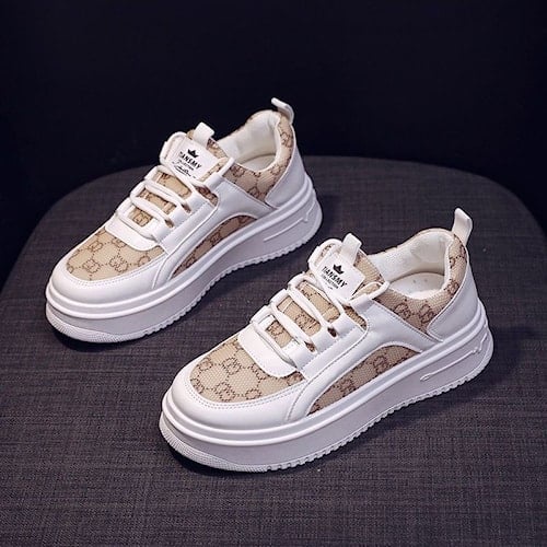 Sepatu sneakers wanita korea putih kasual import terbaru kekinian GDM - Sepatu sneakers wanita high 