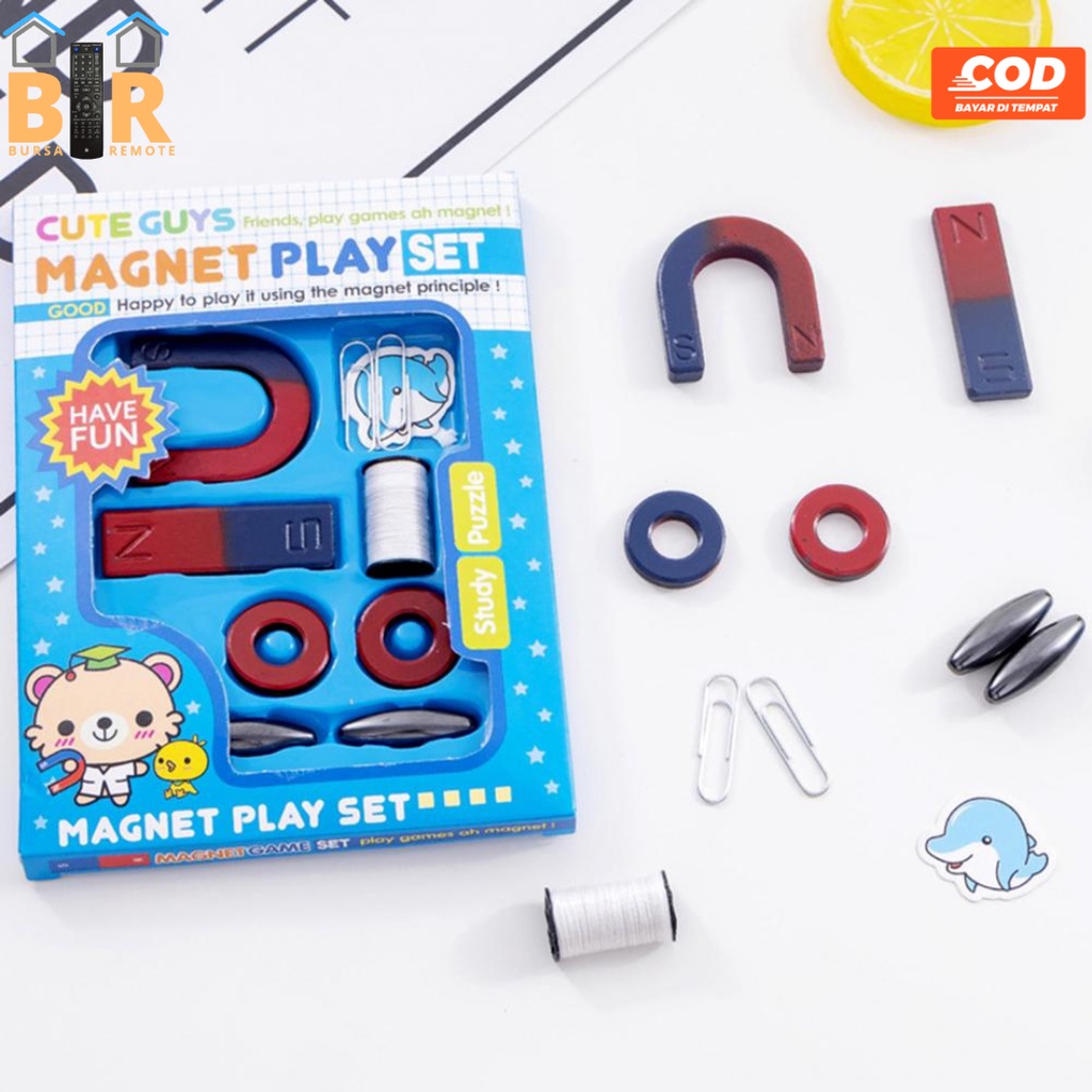 Magnet Mainan Edukasi Anak 10 Pcs Play Set U I O