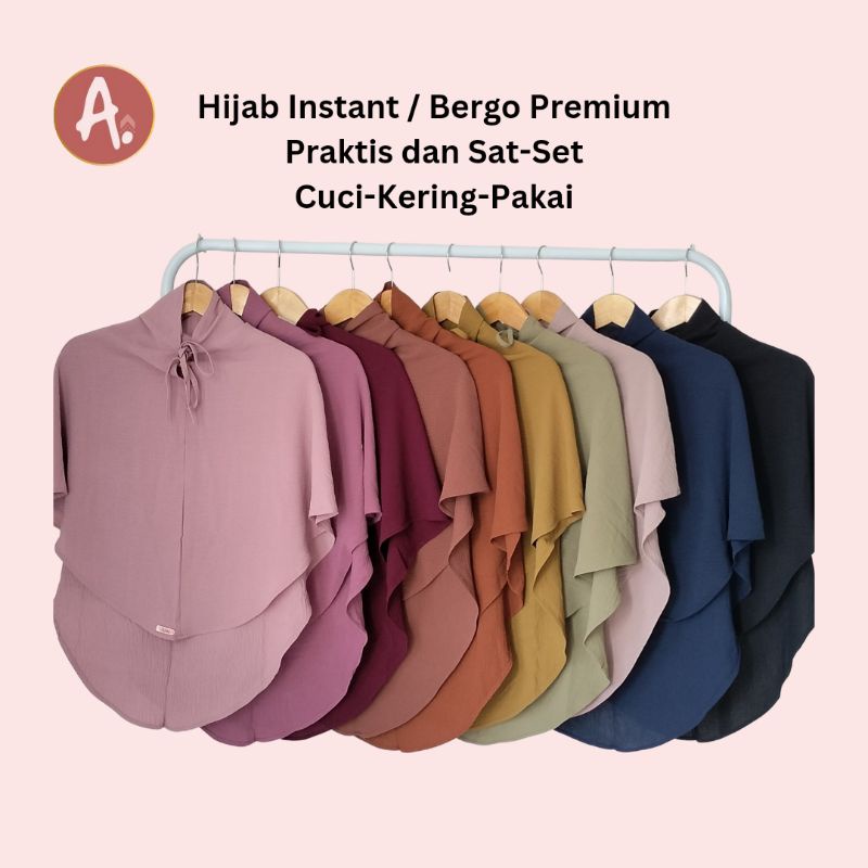 HIJAB INSTANT / BERGO CRINKLE PREMIUM