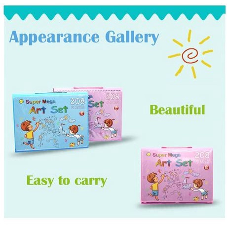 

Pensil Warna Crayon Set Isi 208pcs & 150pcs / Crayon set Macam Warna Cocok Menggambar Mewarnai - BH