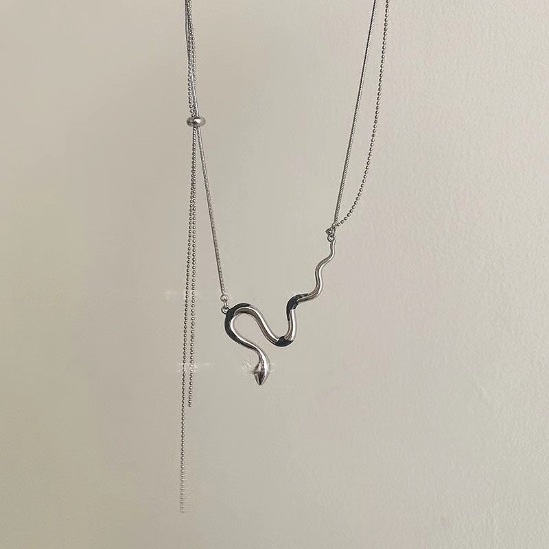 Fashion Cinta Ganda Batu Permata Kalung Untuk Wanita Vintage Perak Choker Rantai Liontin Perhiasan Aksesoris-24