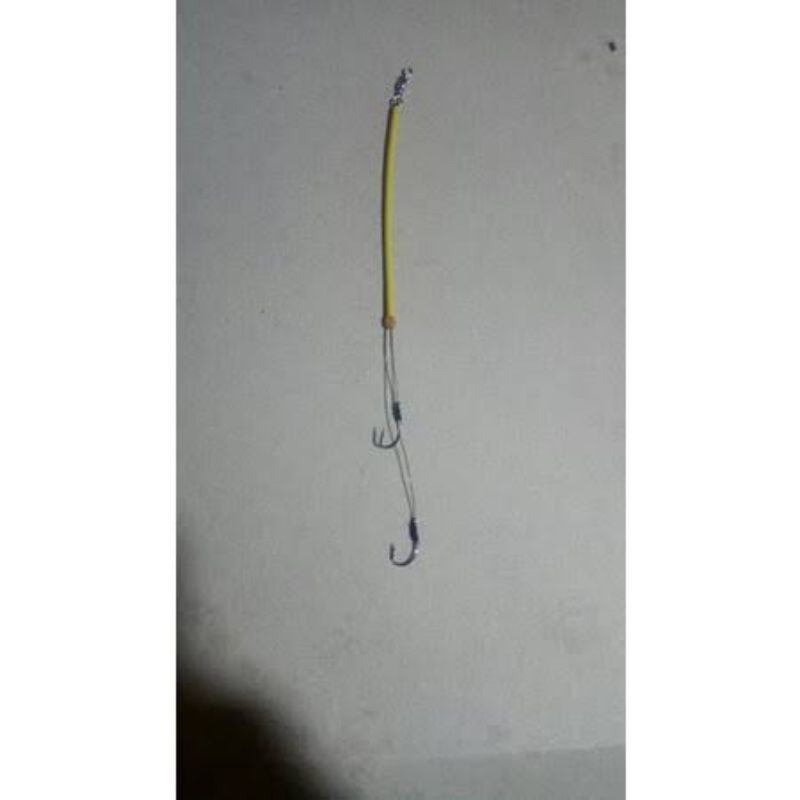rangkaian kail pancing umpan lumut 2 kail untuk ikan nila