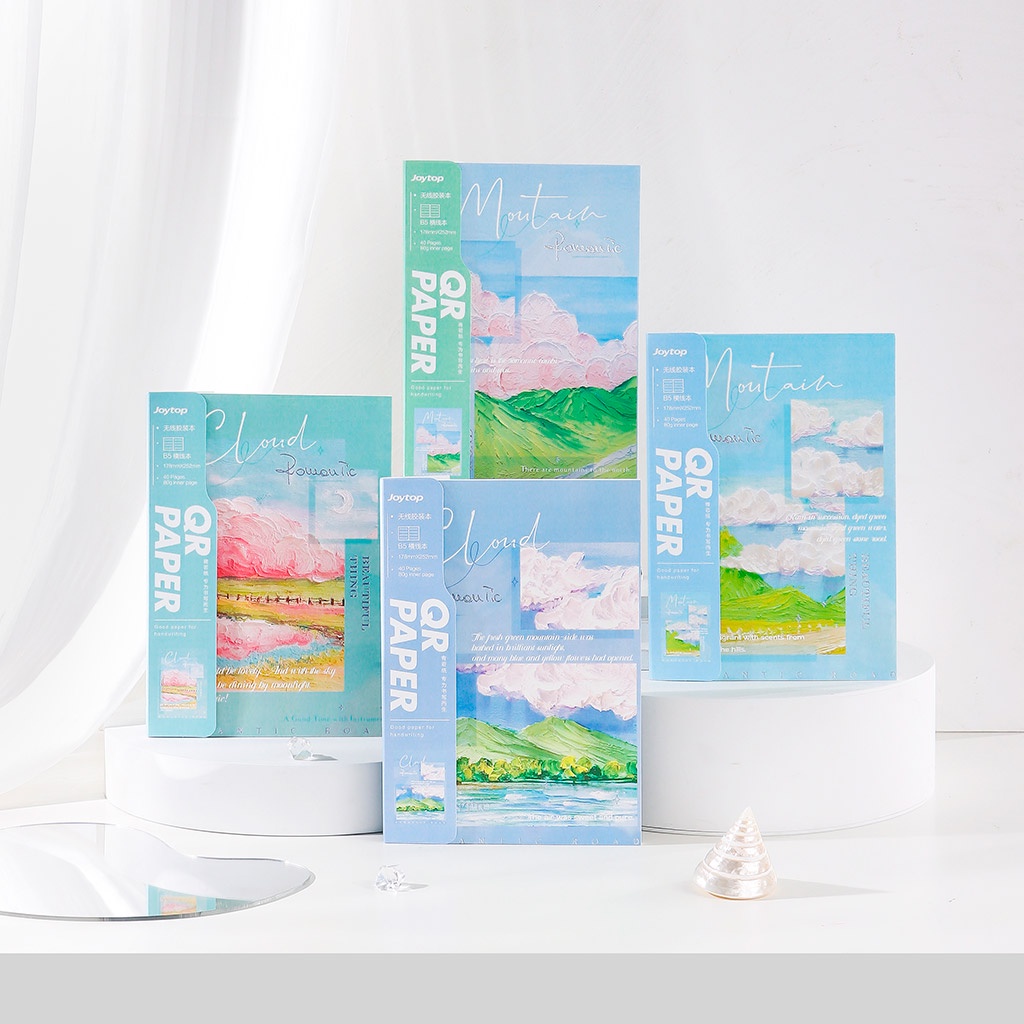 

Joytop Romantic Road Ruled Notebook B5 - Buku Tulis Bergaris