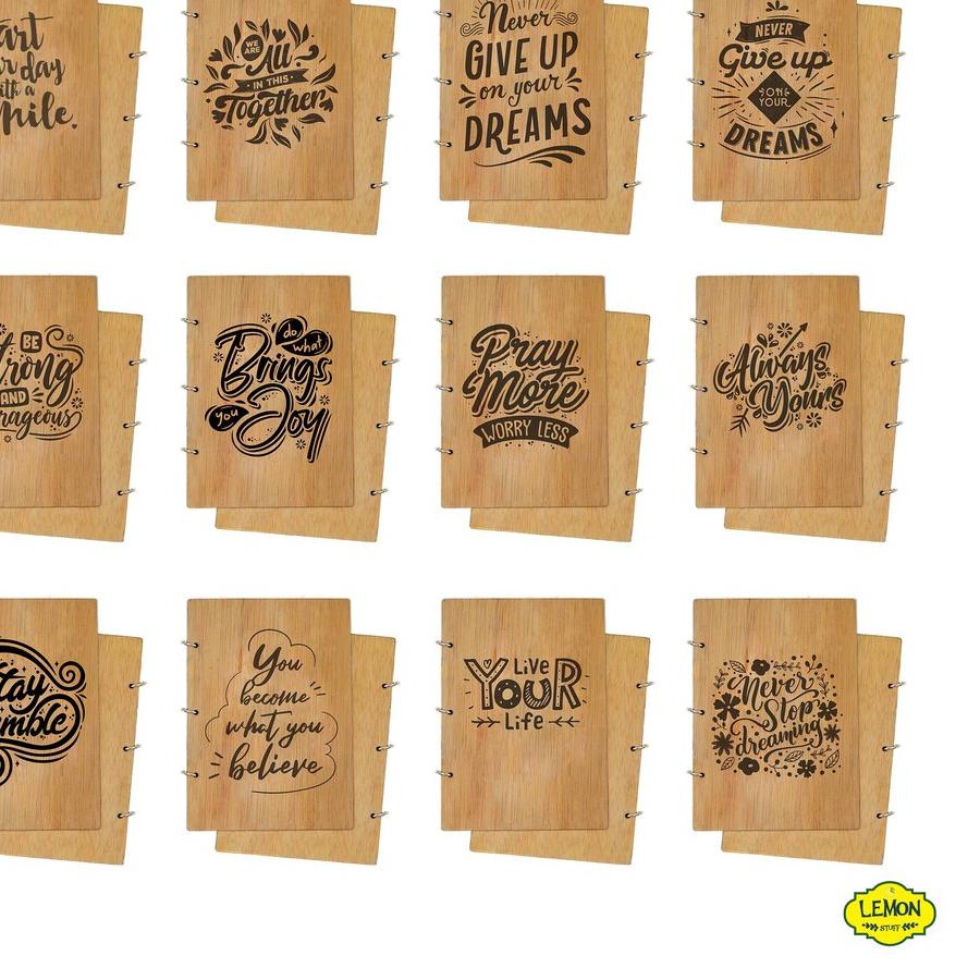 

Great Sales Buku Menu Notes Binder Catatan Kuliah Perusahaan bahan Kayu Free Custom ん