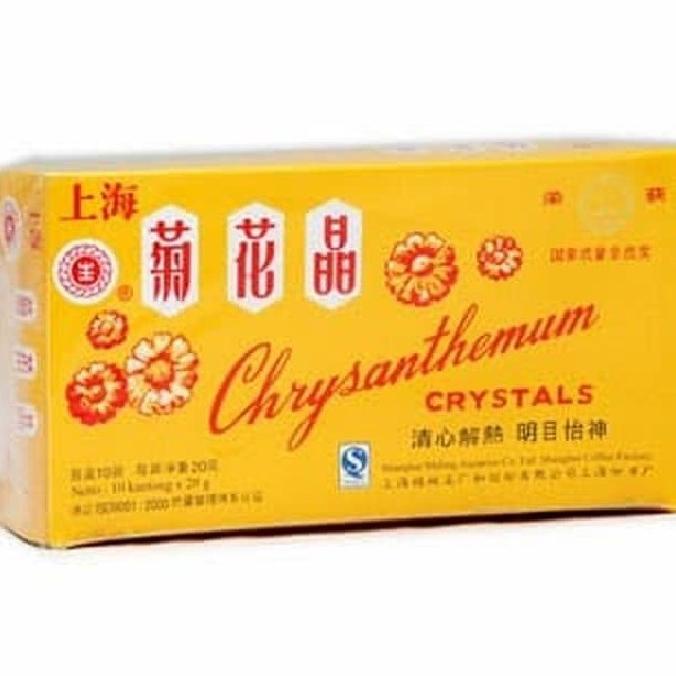 

CHRYSANTHEMUM CRYSTALS 20 GR ISI 10 SACHET / TEH KEMBANG CHRYSANTHEMUM