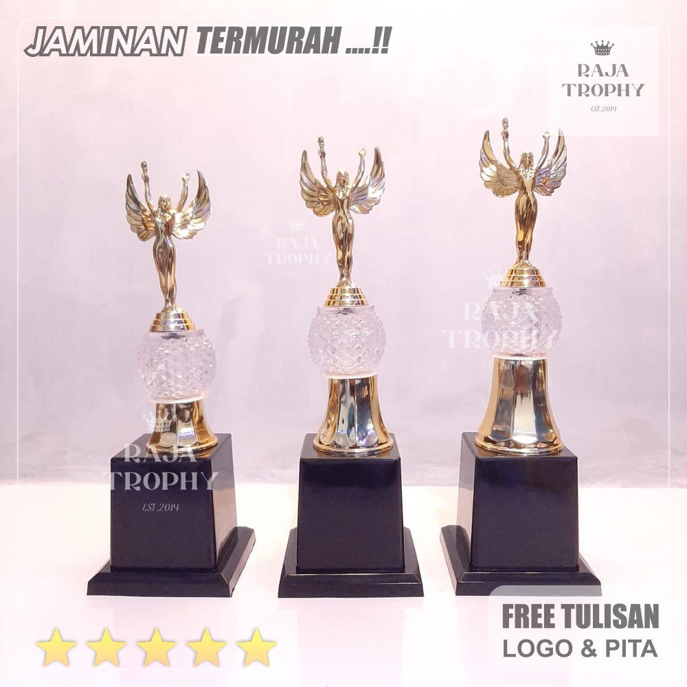 TROPHY PIALA  fashion show menyanyi figur patung set juara 123