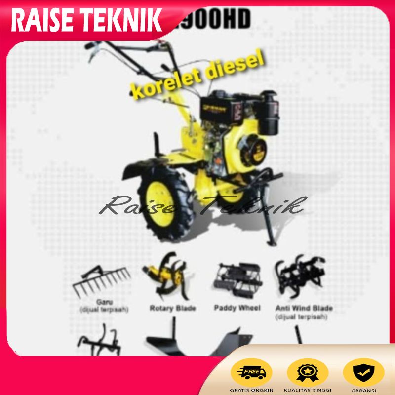 TRAKTOR TILLER SAWAH & LADANG FIRMAN FTL 900HD DIESEL