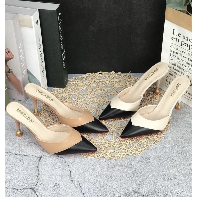 Heelsslop 56w sendal wanita import realpict