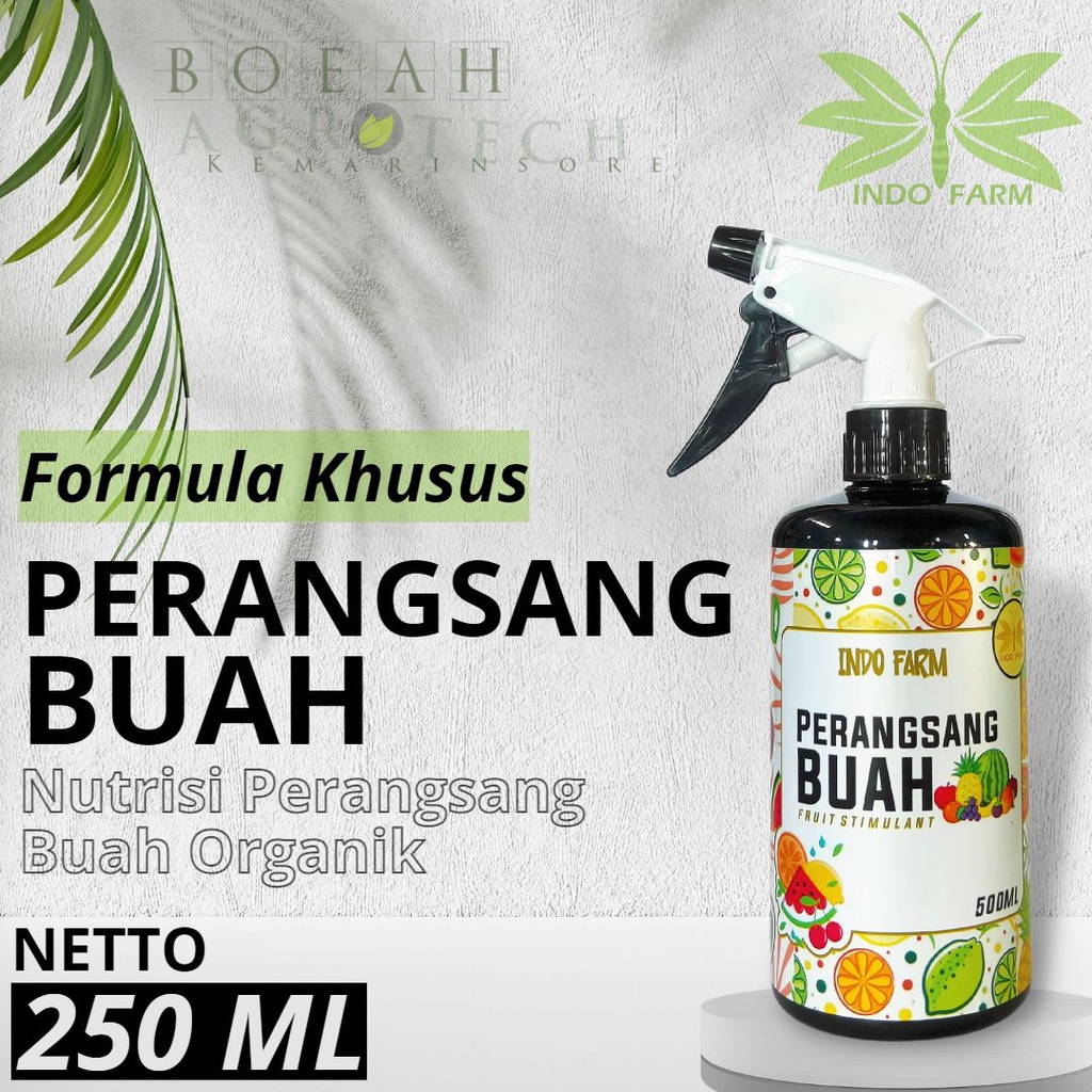 INDO FARM - Pupuk Booster Pembuahan/ Nutrisi Booster Buah 250 ml/ Stimulan Untuk Pembuahan Tanaman Agar Berbuah Cepat