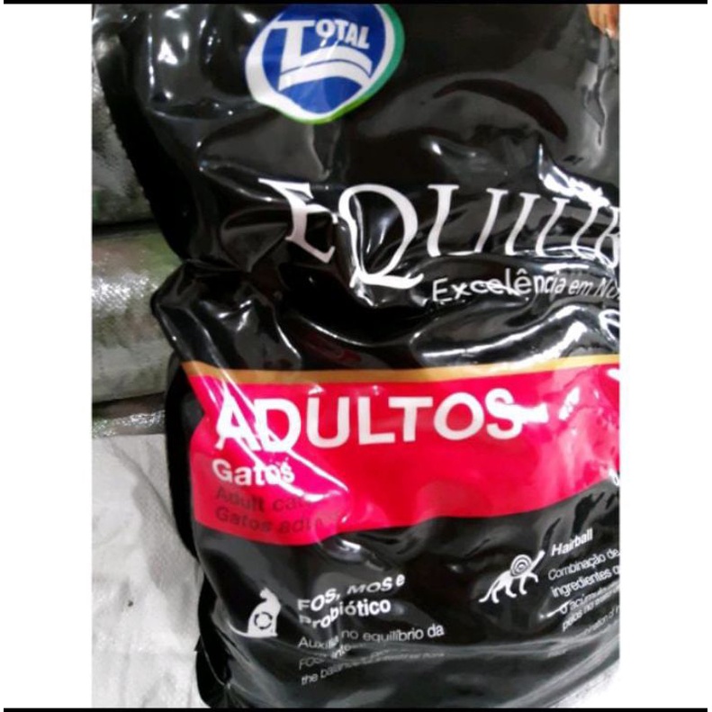 makanan Kucing Equilibrio Adult Repack 1 kg HAIRBALL ADULTOS