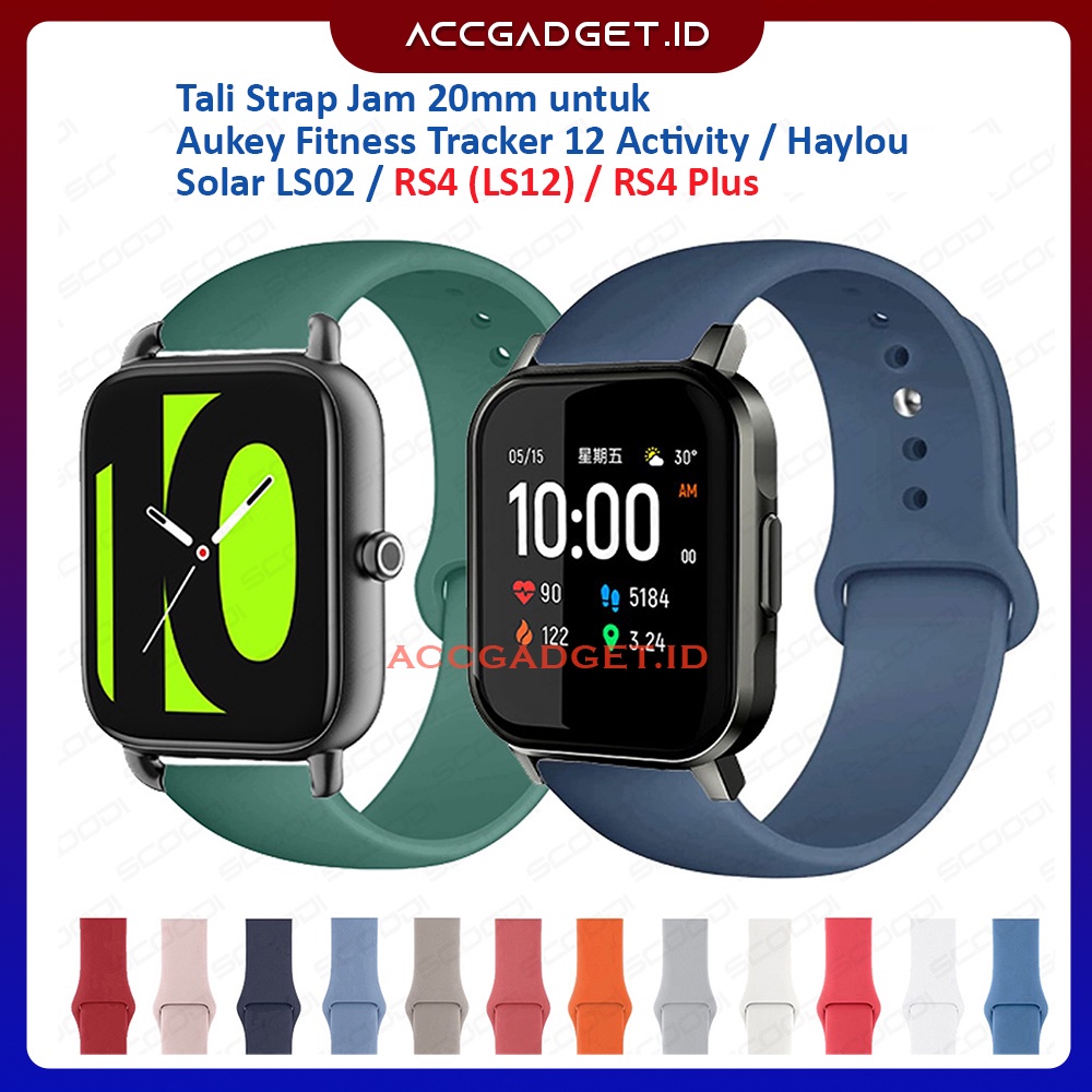 Tali Strap Haylou Solar LS02 (kotak) / Aukey SW-1 / Aukey Fitness Tracker - PN1 Strap Watchband