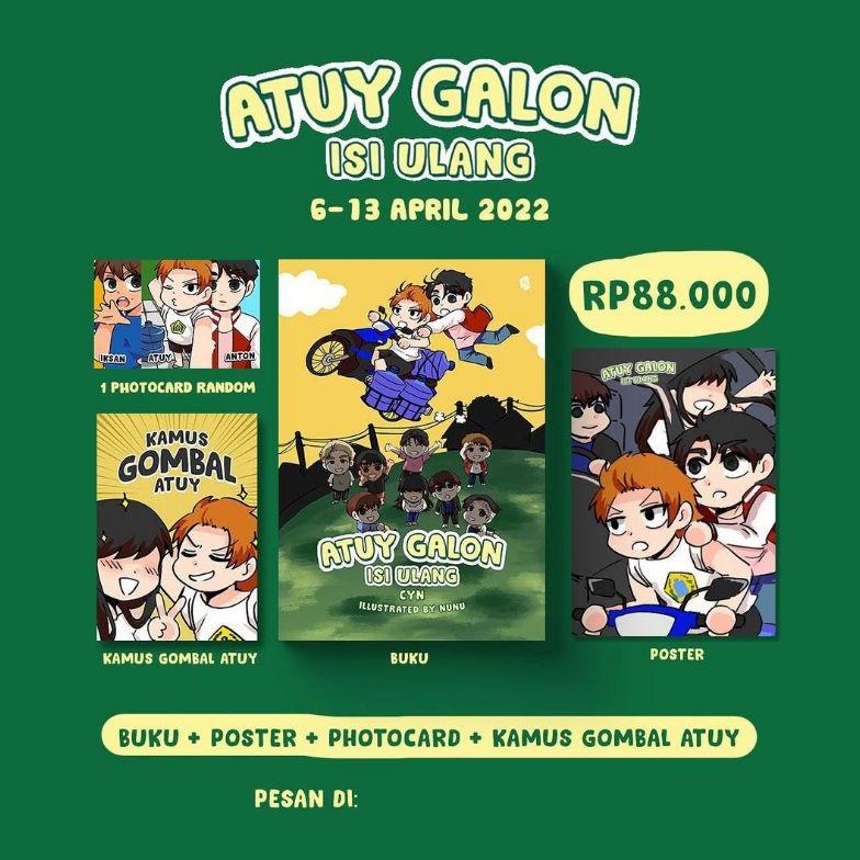 BISA COD [ READY STOK ] Komik Atuy Galon / Komik Atuy Galon Isi Ulang + Bonus - CYN - Bukune