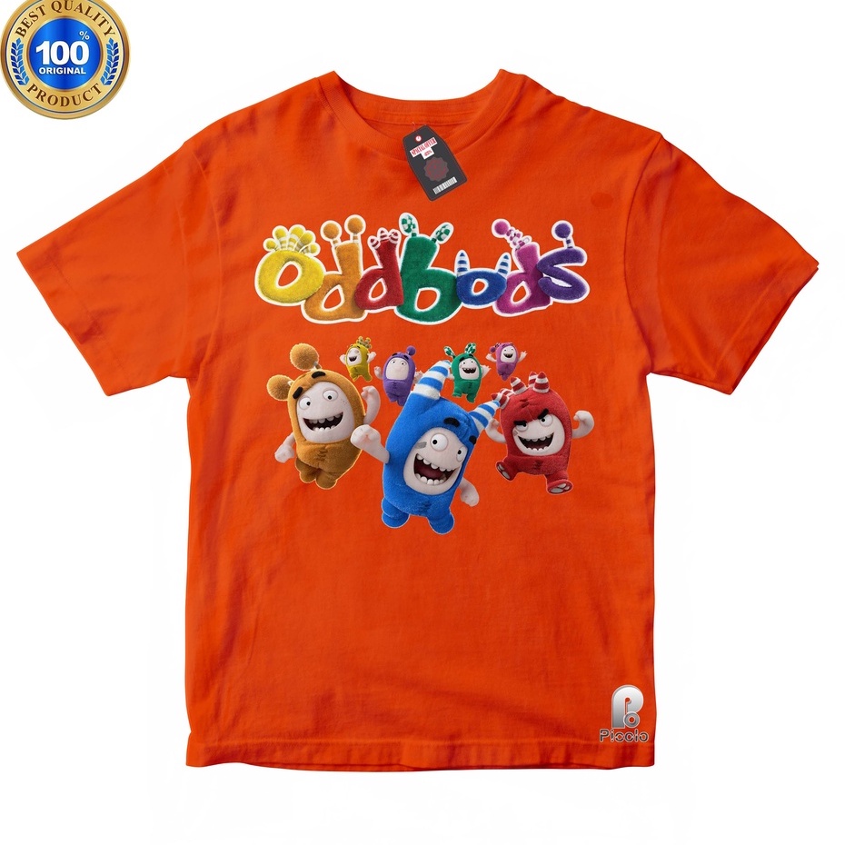 BAJU ANAK KAOS ATASAN ANAK MOTIF ODDBODS Unisex Bahan COTTUN (Free Nama)