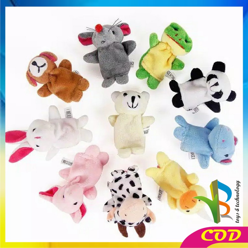 RB-M8 Boneka Jari Mainan Anak Bayi Finger Puppet Mainan Edukasi Boneka Tangan Karakter