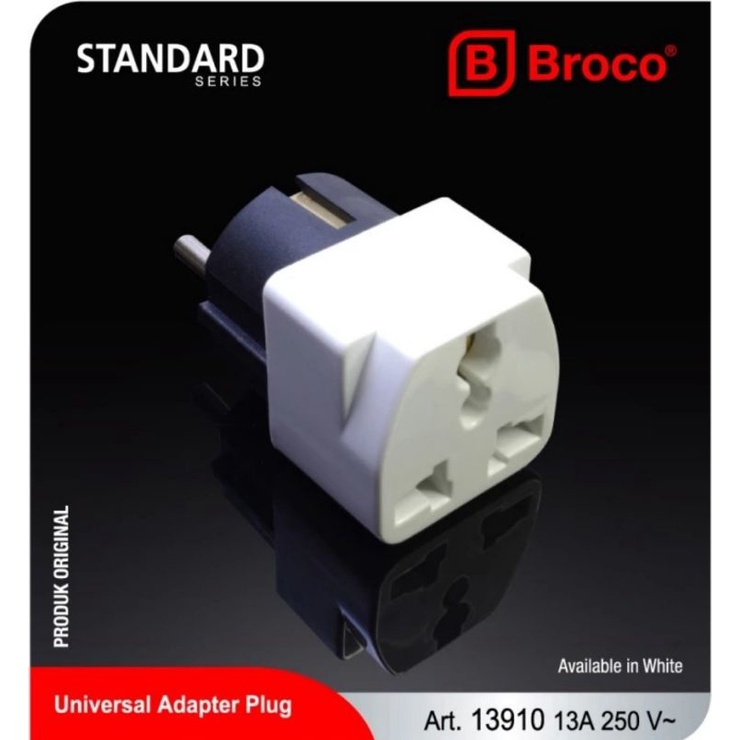 MULTI ADAPTOR BROCO Universal Adapter Plug/Wanpro Broco 13910 13A 250V