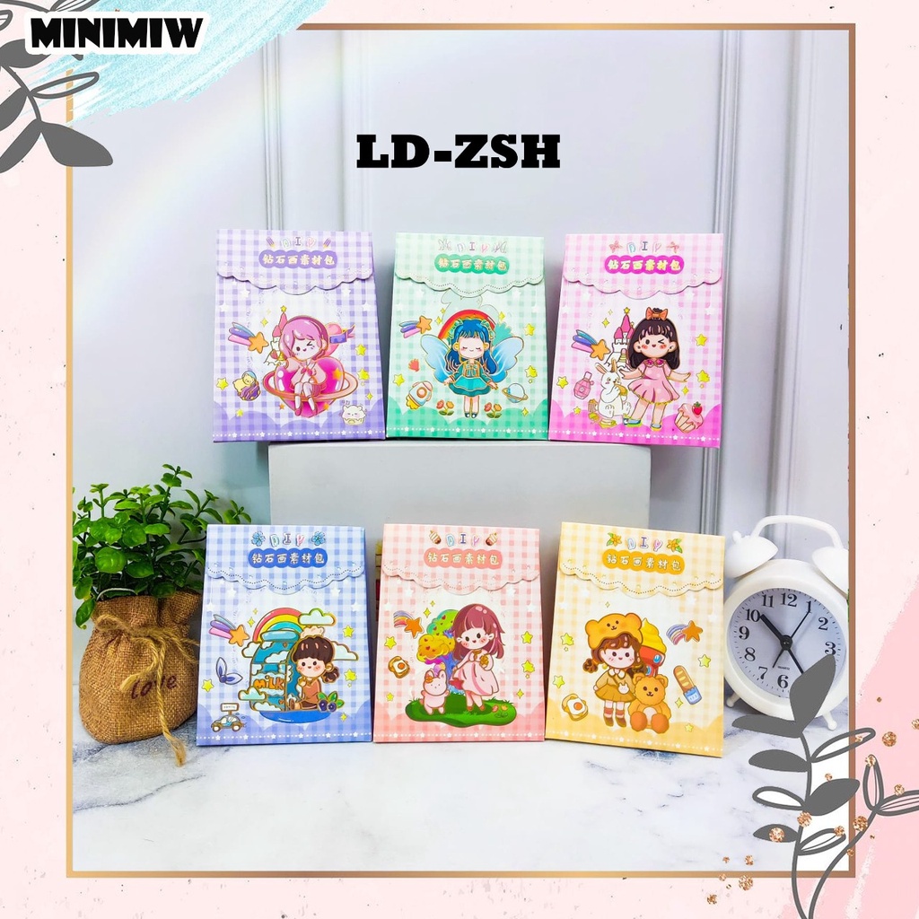 Paket DIY DIAMOND PAINTING kreatifitas anak tTEMPEL MANIK LD-ZSH503 Set Daily Manual