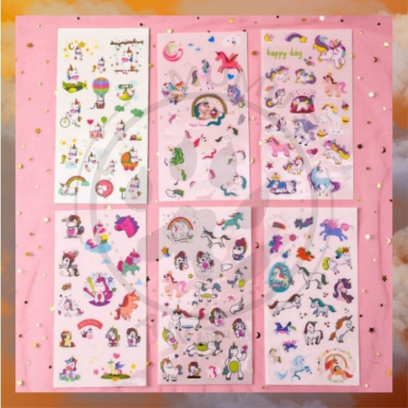 

STIKER TUMBLR AESTHETIC SET/ Stiker Pack Aesthetic /Stiker Motif Pony/ Sticker Tumblr 1Pcs