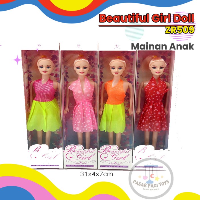 Mainan Barbie Beautiful Girl Doll Zr509 / Mainan Boneka Cewek Cantik