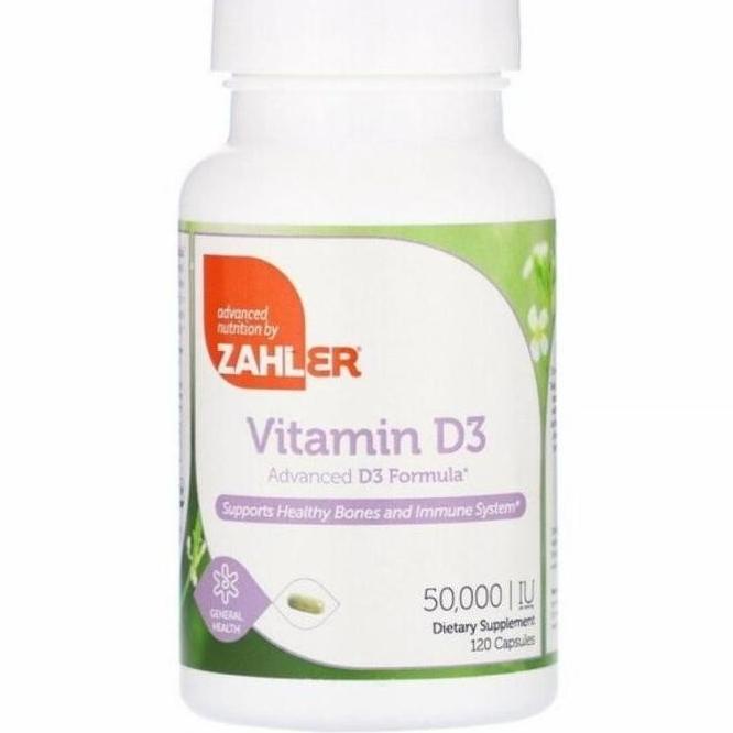Zahler Vitamin D3 50000 Iu 120 Capsules D-3 D 3 50.000 Iu 50000 Iu Curraofficial