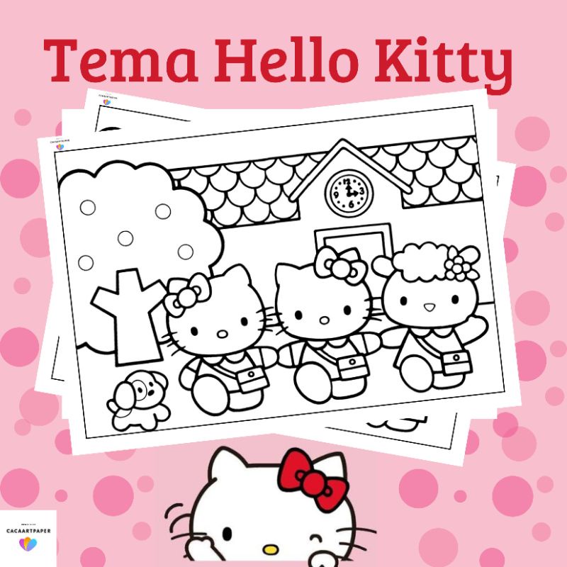 

KERTAS MEWARNAI / KERTAS GAMBAR / HELLOKITTY / KERTAS MEWARNAI ANAK PAUD TK SD / A4