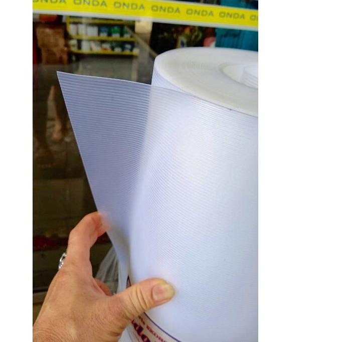 BIG Promo PLASTIK PAGAR Hitam & Putih Motif GARIS . Tinggi 1 mtr . Plastik Penutup Pagar . Fibre pag