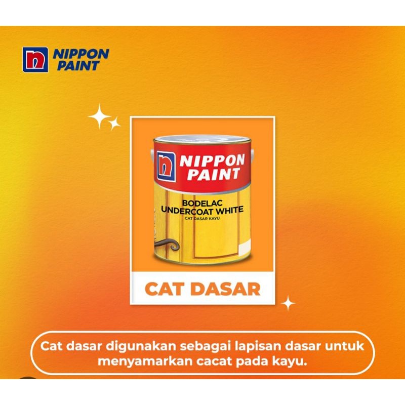 Nippon Paint Bodelac Undercoat White 1 Kg || Cat Dasar Kayu