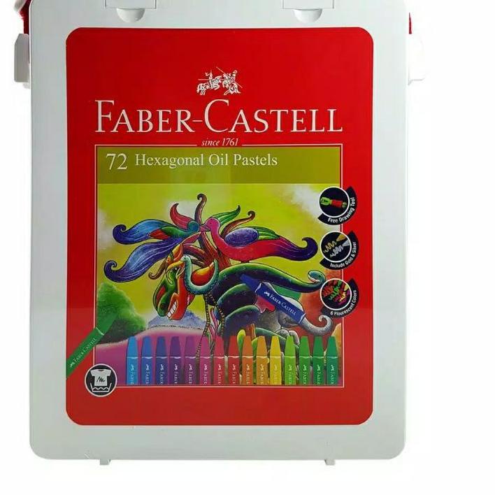 

PJX150 Crayon 72 warna faber castell / Hexagonal Oil Pastel 72 faber castell |