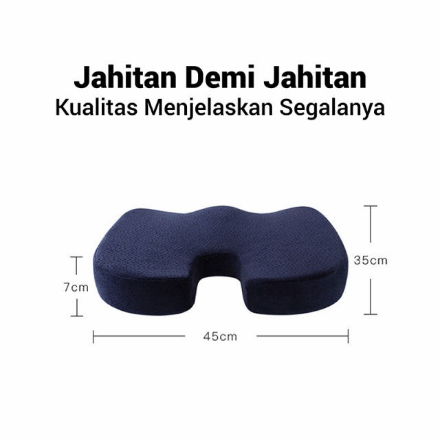 Terapi Tulang Ekor Bantal Memory Foam Empuk Lembut