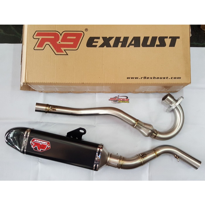 Knalpot R9 Honda CRF 150 L MGX Black Series