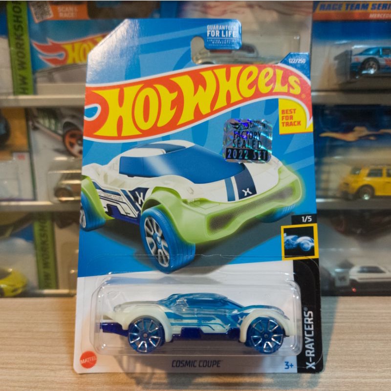 HOT WHEELS COSMIC COUPE BLUE - GLOW IN THE DARK - FS 2022