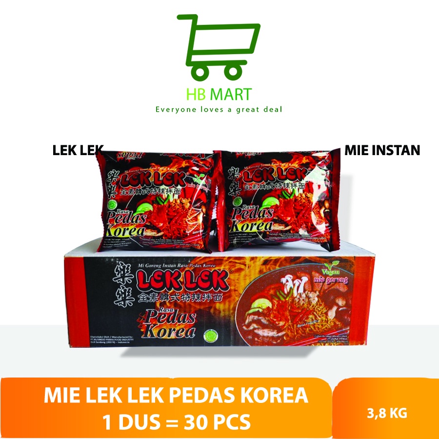 

MIE LEK LEK PEDAS KOREA VEGAN (30 X 110GR)
