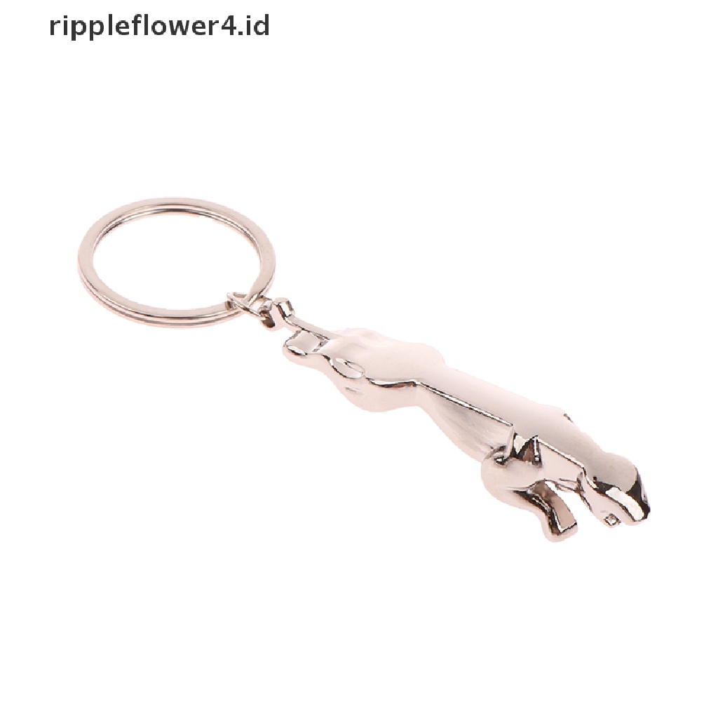 {rippleflower4.id} Zinc Alloy Leopard Gantungan Kunci Jaguar Gantungan Kunci Mobil Gantungan Kunci Tas Halus Dua Tipe Hadiah Perhiasan Kreatif~