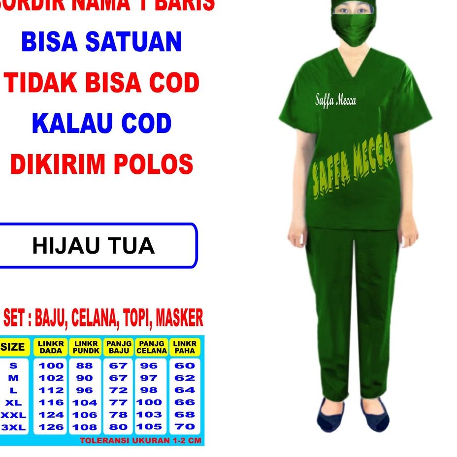 BAJU OKA BORDIR NAMA  / BORDIR NAMA  BAJU OKA / SERAGAM OKA  BORDIR NAMA  / BAJU JAGA / BAJU PERAWAT