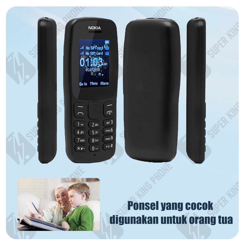 Super King HP Nokia 106 2018 Ponsel Garansi Dual SIM Baru Termurah