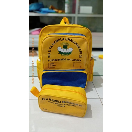 

set tas ransel dan pensilcsse custom