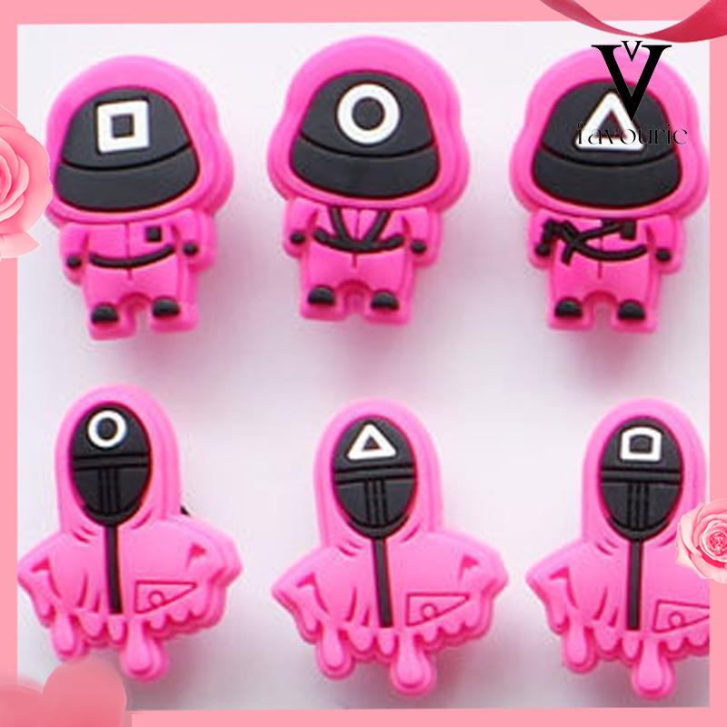 CODSquid Game Crocs Jibbitz Pesona Sepatu untuk Crocs Aksesoris Shoe Gesper Crocs Pin  sandal Lubang Sepatu decorate accessories-FA