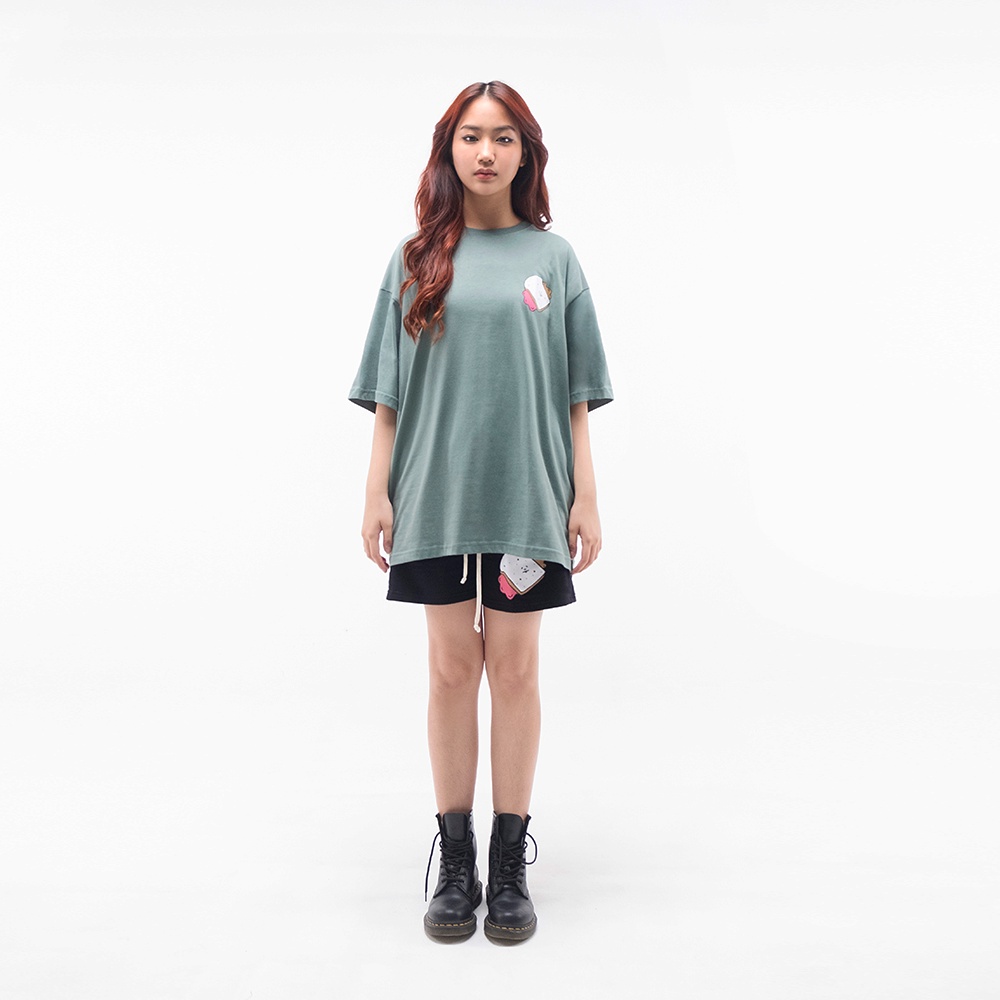 PEANUT STAIN - PBJC Viridian Oversized Tshirt