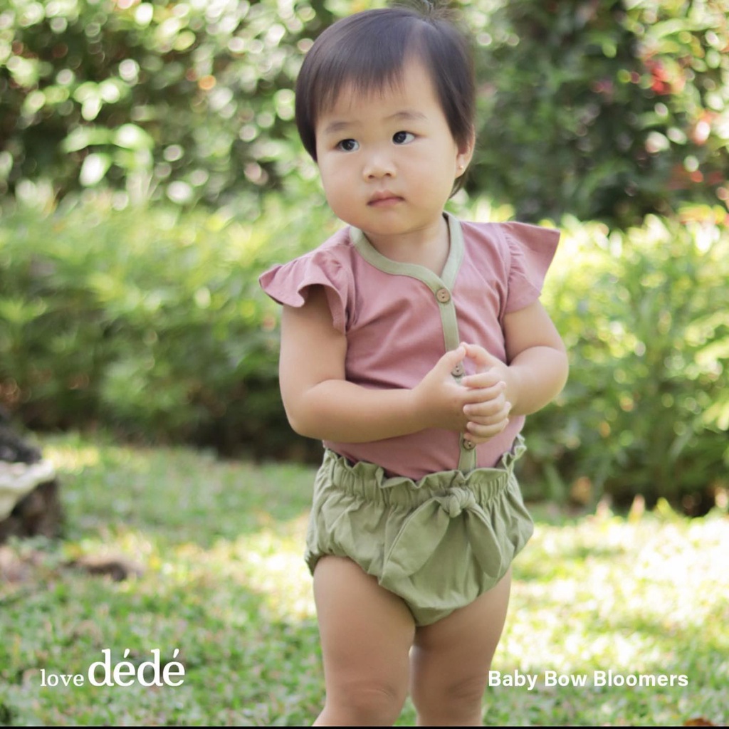 OEKO TEX certified! Baby Bow Bloomers with ruffles lovedede Celana Puff anak bayi Lembut Nyaman Lucu Termurah Terlaris celana JEANS babeebabyshop bayi carrol