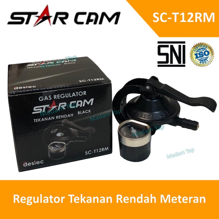 STARCAM Regulator Gas Tekanan Rendah Meter LPG DESTEC SC-T12RM Meteran