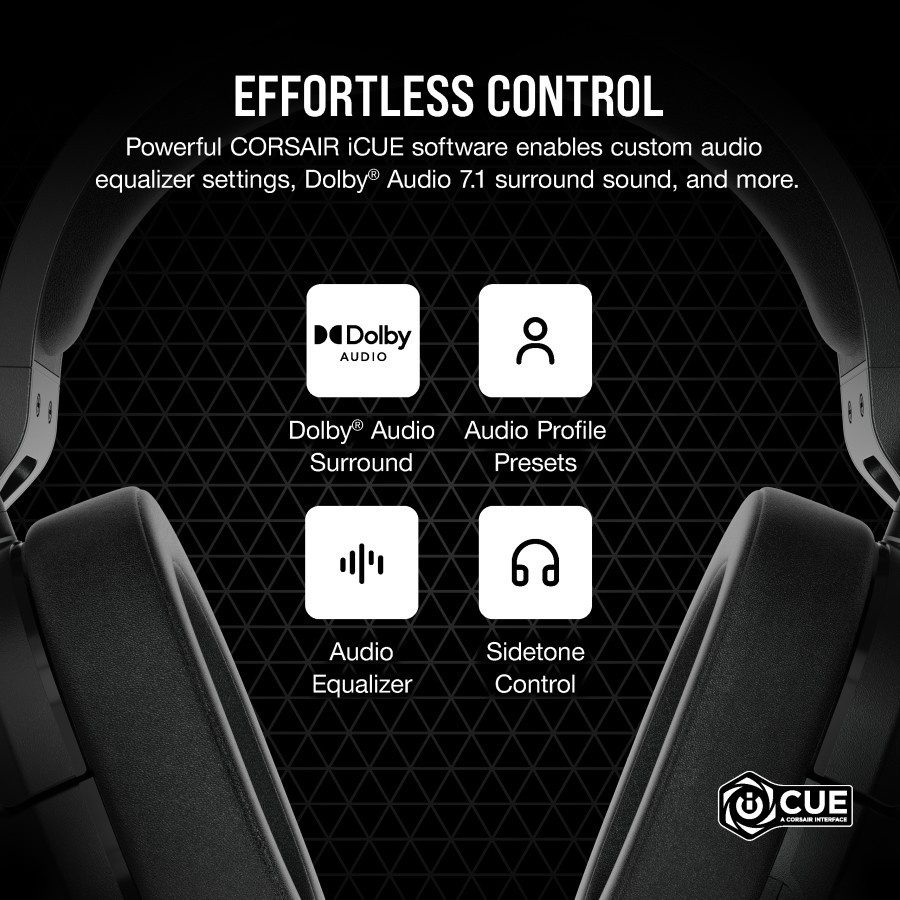 Corsair HS55 Surround 7.1 Dolby Audio Multiplatform Gaming Headset