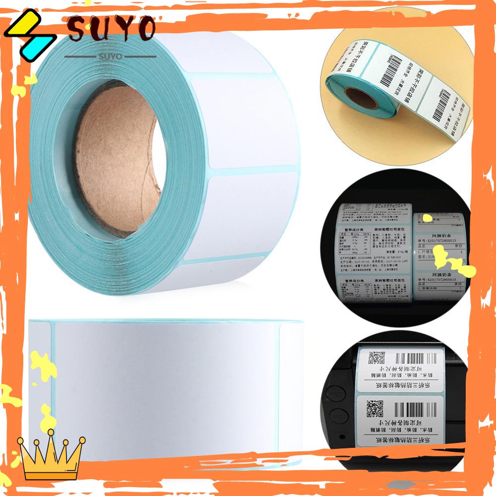 Suyo Thermal Sticker Label Paket Perlengkapan Cetak Harga Supermarket Nyaman