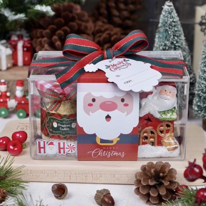 

HAMPERS NATAL CHRISTMAS 2022 PARCEL KADO NATAL BOX ACRYLIC SANTA EG964654RT