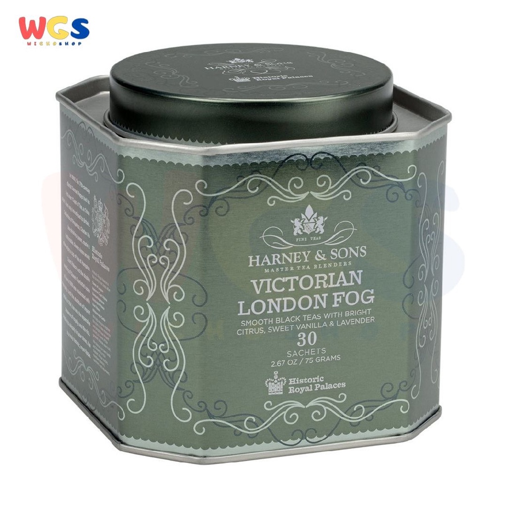 Harney &amp; Sons Victorian London Fog Black Teas Citrus Lavender 30s 75g